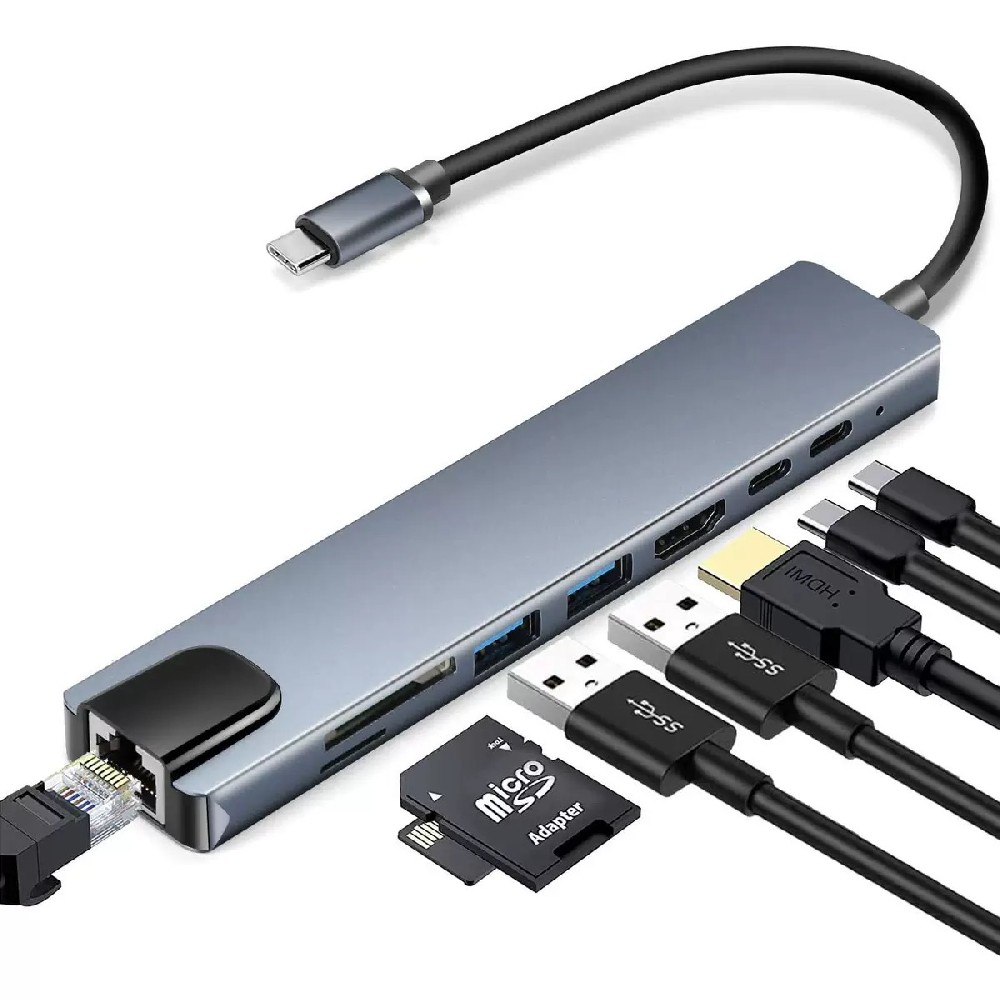 TUTI USB - C 8in1 concentrator