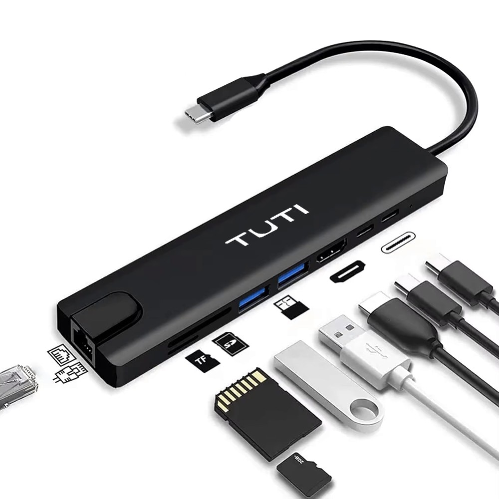 TUTI 8-in-1 Gigabit Ethernet Dock