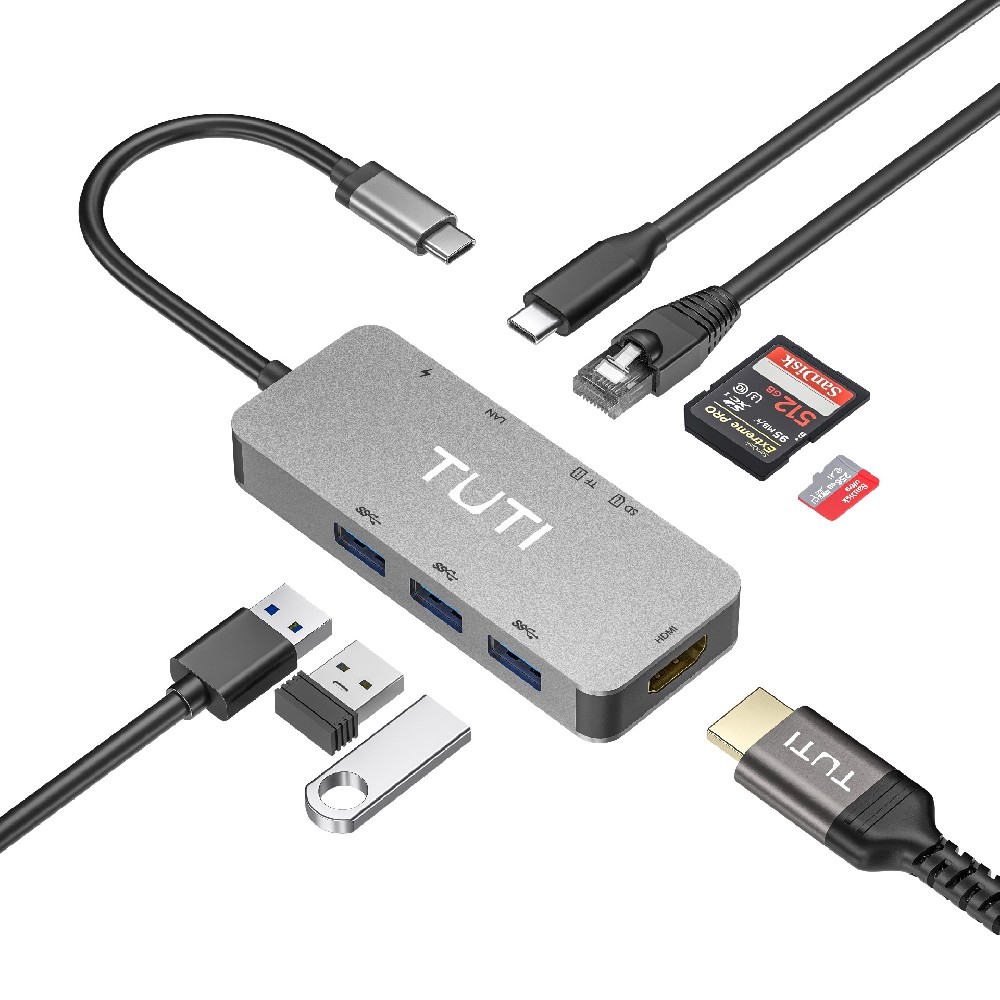 TUTI 8-in-1 Card Reader Dock